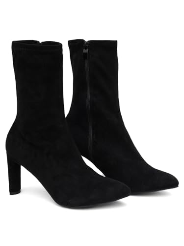 Image of SHERRIF Block Heel Calf Length Boots for Women