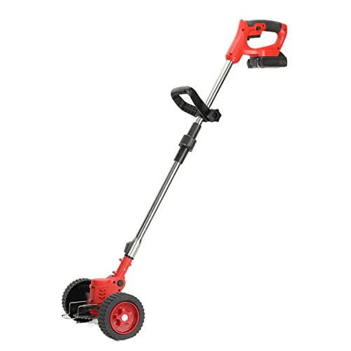 Yozumd String Trimmer Battery Powered Weed Wacker 800W Adjustable Head Cordless Low Noise Weed Eater With Retractable Pole Lawn Yard Garden Supplies Red Us Plug #TOP29