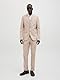 JACK & JONES Men’s JPRRIVIERA Linen Blazer Slim SN Anzugjacke, Beige/Fit:Slim FIT, 52