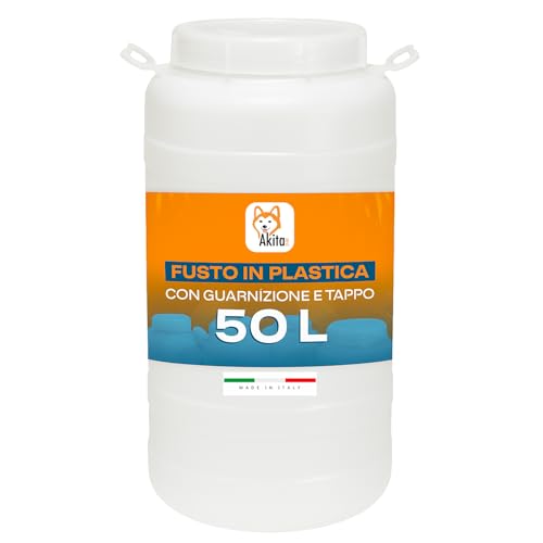 💧 Capienza da 50 Litri Perfetto per stoccaggio e trasporto di liquidi alimentari o tecnici.
