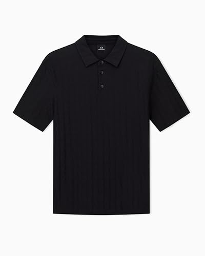 Armani Exchange Mens Cotton Jacquard Regular Fit Polo