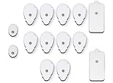 MegaWise 14 PCS EMS/Tens Unit Pads Reusable Electrodes Replacement Massage Pads-snap on 3.5mm