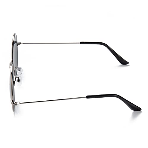 Lennon Style Flat Lens Round Retro Classic Sunglasses Vintage Hippy Tea Shades Unisex Steampunk UV400 Protection