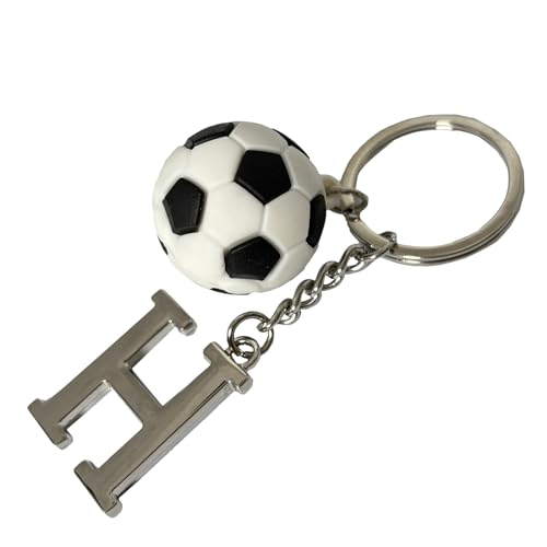 サッカーボール キーホルダー イニシャル付き サッカー 卒業 卒団 記念品 プレゼント