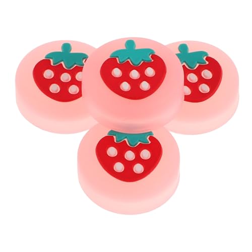 SHINEOFI 4 Pezzi Cappello Da Rocker Cappucci Del Joystick Accessori Del Controllore Sostituzione Dell'interruttore Impugnature Del Joystick Impugnature a Levetta Gel Di Silice Rosa