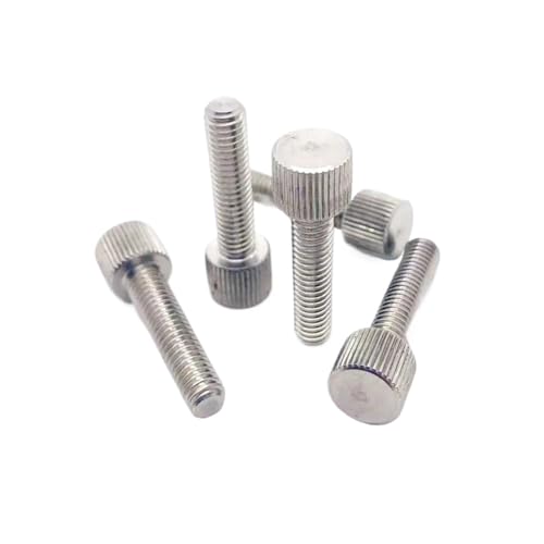 Vis moletées M2.5x10mm en acier inoxydable 304 pour serrage manuel précis