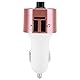 Bluetooth FM-Transmitter für Auto Auto Wireless Bluetooth Audio Transmitter FM-Radio-Adapter Dual-USB-Ladegerät MP3-Player(Rosa)
