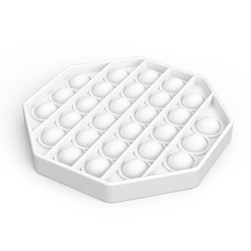Fidget Sensory Toys for Kids Adults, White Octagon...