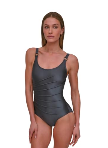 Maillot de bain une pièce DKNY chic gainant pour silhouette élégante