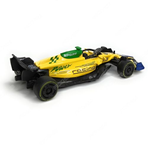 Image of 1:36 Scale Diecast F1 Racing Car with Pull Back Action, Metal Body Toy Model, Monaco GP 2024 Design Senna Tribute Livery, Formula Racing Car for Kids & Collectors