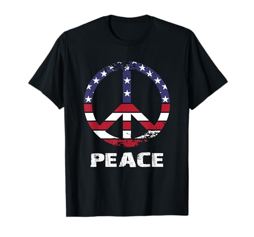 Symbole de paix, patriotique et vintage T-Shirt