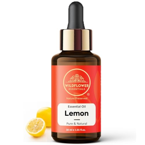 Image of Lemon Essential Oil (Citrus limon) Pure | Non-Sticky | Non-greasy | Lightweight | Men & Women | All Skin Types | Steam Distilled 30ml (1.01 Fl Zo)