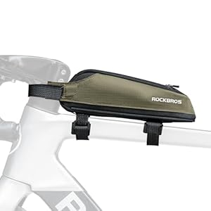 ROCKBROS Bike Frame Bag Bike Top Tube Bag Small Aerodynamic Bag Bike Triangle Bag for Triathlon and Gravel Bikes