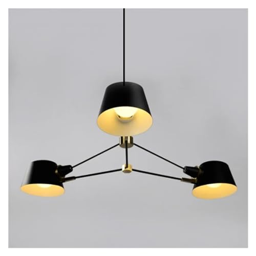 Lustre de plafond LED moderne E27 avec 6 têtes pour luminaire de salon