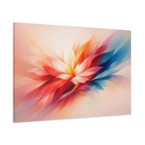 Tableau fleurs abstraites impression canvas haute definition chassis 3cm - 2
