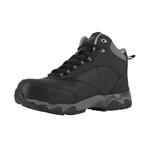 Reebok Work Beamer Hiker Men's Boot, 11 D(M) US, Black-Grey