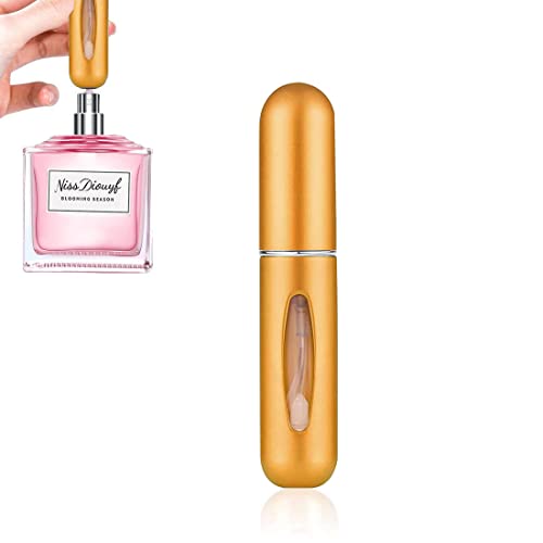 1PCS Atomiseur de Parfum, Flacon Vaporisateur de Parfum de Voyage, Atomiseur de Parfum Portable Rechargeable Mini Bouteilles de Parfum, pour Sac à Main Sac à Main Poche Bagage, Mat Cover