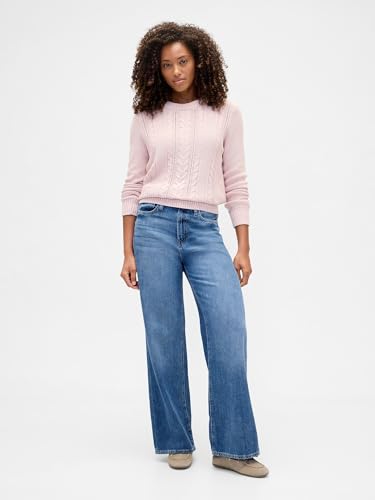 Image of Gap Women's Cable Crewneck Sweater