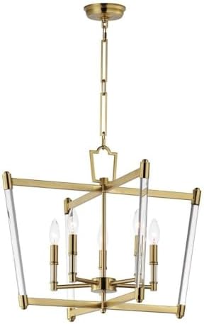 Maxim Lighting 16103CLHR Lucent - 5 Light Chandelier in Traditional Style-18.25 Inches Tall and 23.25 Inches Wide, Installation: Traditional