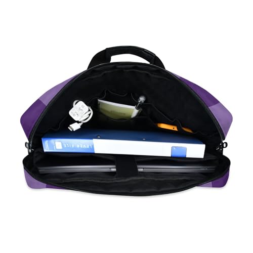 Maletín para Laptop ALAZA 13-15.6 pulgadas Morado Cuadrillé miniatura 6