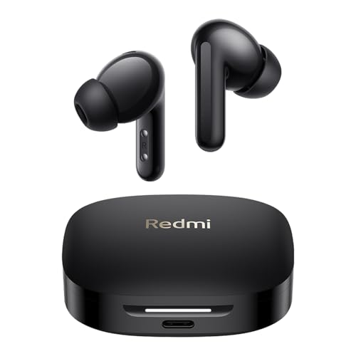 XIAOMI Redmi Buds 6 – Auriculares inalámbrico, cancelación de Ruido, Ligero, 10 Horas de autonomía y 42 Horas con el Estuche de Carga, Bluetooth, Negro (Versión ES)