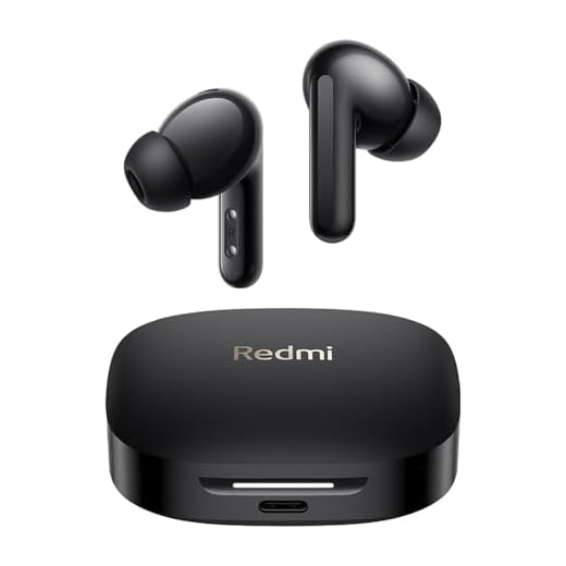 Xiaomi Redmi Buds 6 - Auriculares inalámbrico, cancelación de Ruido, Ligero, 10 Horas de autonomía y 42 Horas con el Estuche de Carga, Bluetooth, Negro (Versión ES)