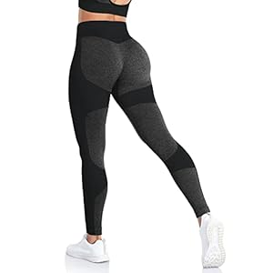 ShinyStar Women’s Seamless High Waisted Yoga Leggings Stretch Gym Workout Running Leggings