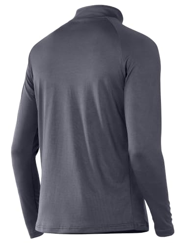 Image of NORTHYARD Men's Quarter Zip Pullover Athletic Running Shirt Long Sleeve | 1 /4 Zip Top, Quick Dry Lightweight, Moisture Wicking Breathable, Reflective Strips, Performance Workout Gym, Hiking Sports
