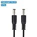 PATIKIL 5Ft 5.5mm x 2.1mm Male to Male DC Power Cable, 2 Pcs Wire Adapter Coiled Extension Cable Cord for LED Strip DVR Router Surveillance Camera