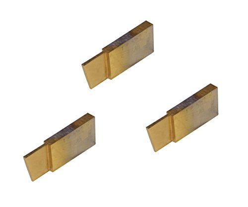 3 Pack SPT025D2C THINBIT LITTLEBIT 'S' Series Parting Insert, TiN Coated Carbide for Steel, cast Iron and Stainless Steel with Interrupted cuts