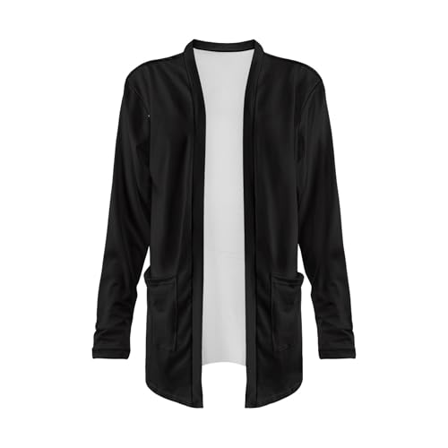 Image of Cardigan Sweaters for Women Long Sleeve Cardigan Soft Drape Open Front Fall Dusters V-Neck Jackets Dressy Loose Coat