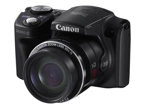 Canon PowerShot SX500 IS 16.0 MP Digital Camera with 30x Wide-Angle Optical Image Stabilized Zoom and 3.0-Inch LCD (Black) (OLD MODEL)