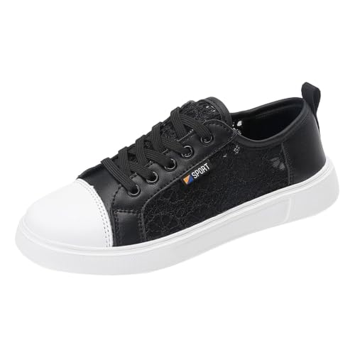 Baskets basses en tissu noir taille 39.5 pour femme à lacets
