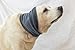 DDFS Calming Dog Snood - Anti-Anxiety Ear Cover Neck Gaiter Soothing & Stress Relief Surgery Recovery Dog Ear Cover Grey L