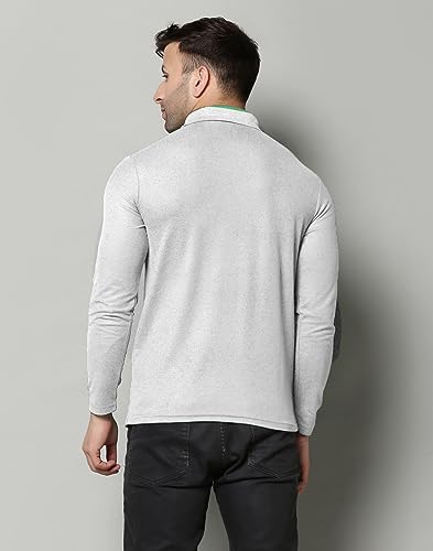 Image of INKKR Full Sleeve Men's Solid Polo Neck T-Shirt Combo