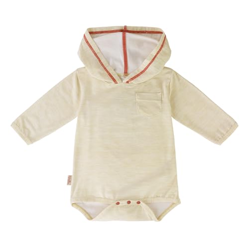 UV SKINZ Baby Boys' Hooded Sunzie UPF 50+ | Sunset Palm Tree | 3-6 Months