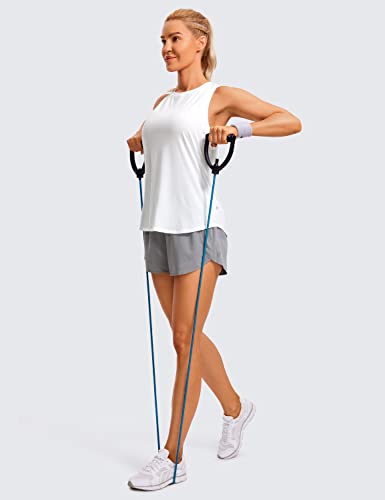 CRZ YOGA Lightweight Tank Top for Women Racerback Sleeveless Workout Tops High Neck Athletic Running Shirts - Image 4