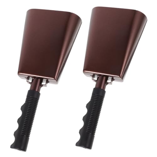 CIMAXIC Large Hand- Cowbells Handles Perfect for Sports Parties and Noisy Celebrations