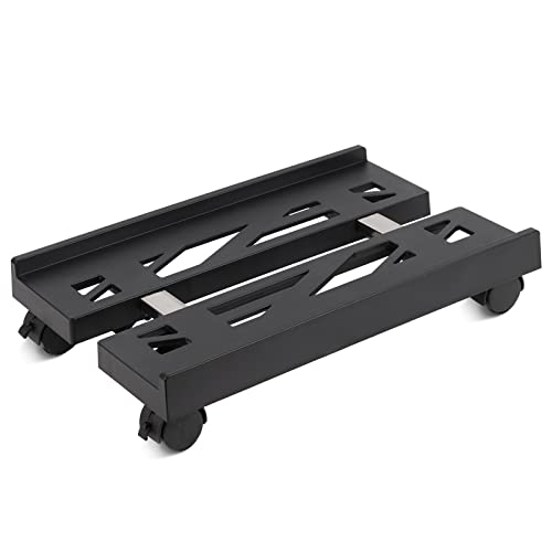 Retyion Pc Stand Adjustable Computer Tower Stand Mobile Cpu Stand With Caster Wheels Fits Home Office Under Desk (W: 7.87" To 11.81") #TOP11