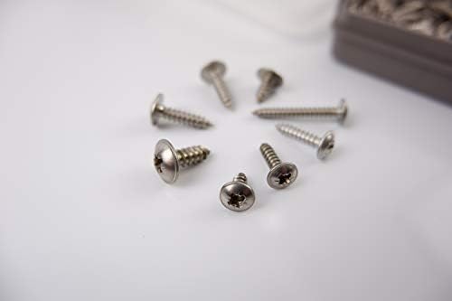 Box of 320 Assorted Flange Pozi Pan Self Tapping Screws. A2-70 Stainless Steel NUTS"N BOLTS®