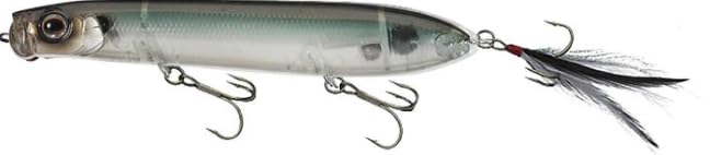 DAIWA Evergreen SB TOPWATER Ghost Olive SHAD leurre stickbait pêche bar brochet