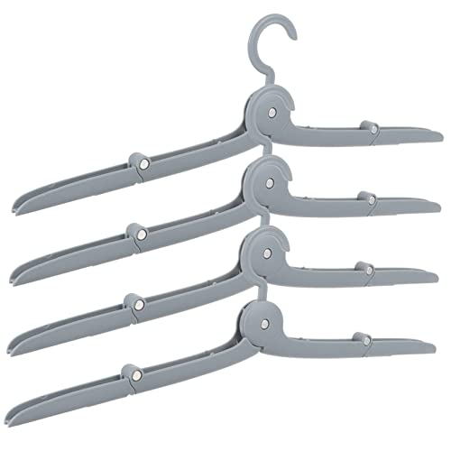 BESPORTBLE Foldable Hangers 4 Pack Portable Lightweight and Hangers for Travel Closet and Home Organization