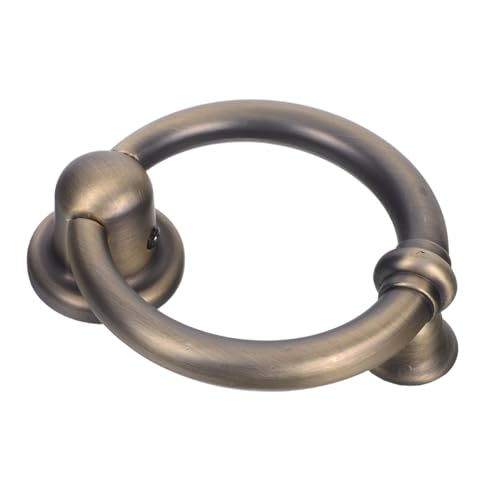 Tofficu Battente Di Sicurezza Per Porta D'ingresso in Lega Di Zinco Compatto Base Allargata Liscia Batacchio Classico Per Porta Esterna Casa Decorazione Antica Leggera e Robusta Ergonomica