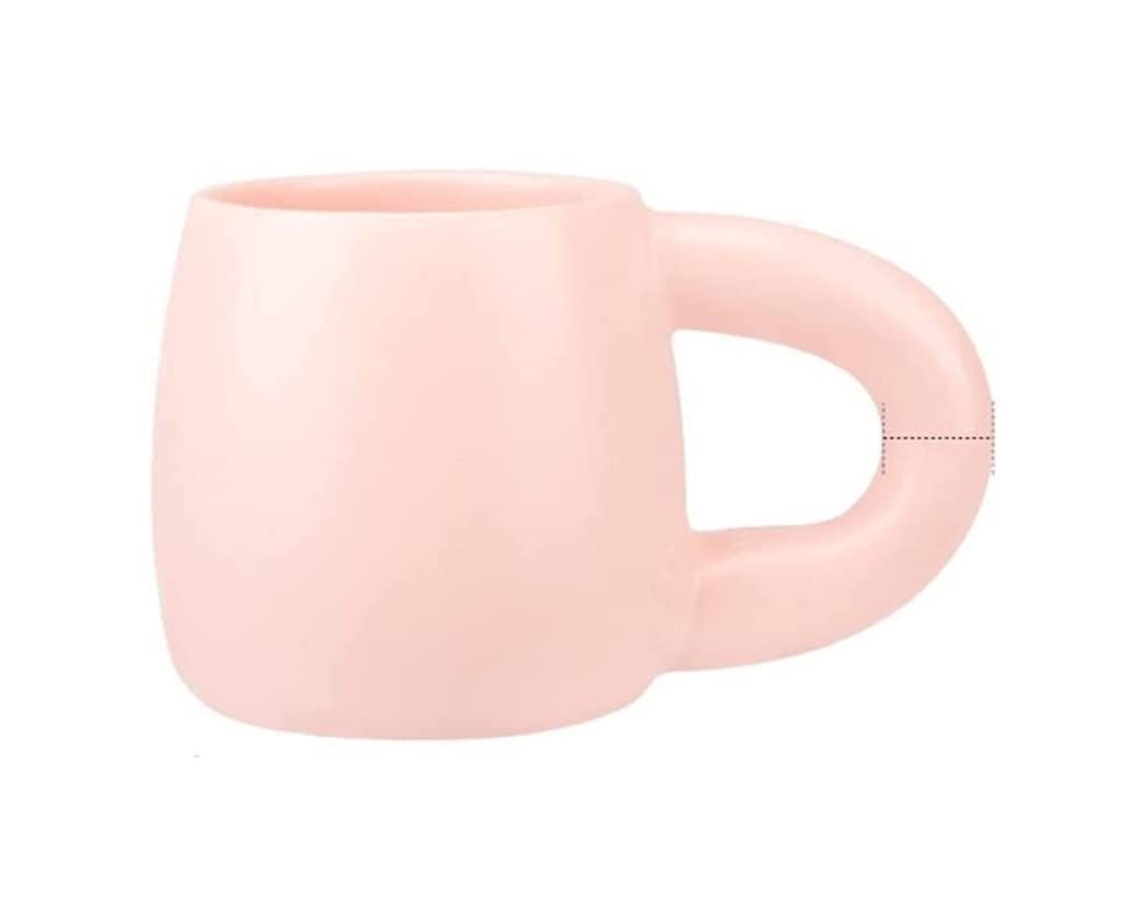 Tasse Kaffeebecher Arm-Kaffeetasse Super Große Keramik-Kreativtasse Multifunktionale Teetasse Teetasse Kaffeetassen (Color : Rosa, Size : 500ml)
