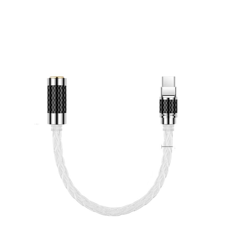 Adaptador auxiliar de 4,4/3,5/2,5 mm para cable de audio de auriculares Ja-ck de 3,5 mm (tipo C a 4,4 mm)