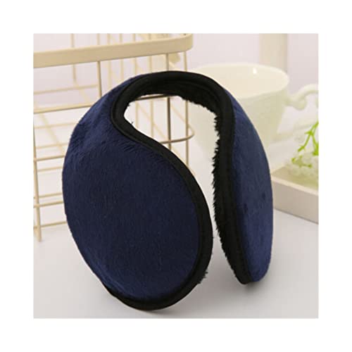 WWWFZS Verdicken Sie Pelz-Ohrenschützer Ohrenschützer Warme Kopfhörer Winter-Zubehör für Frauen Ohrenschutz(Color:Navy Blue) Cover