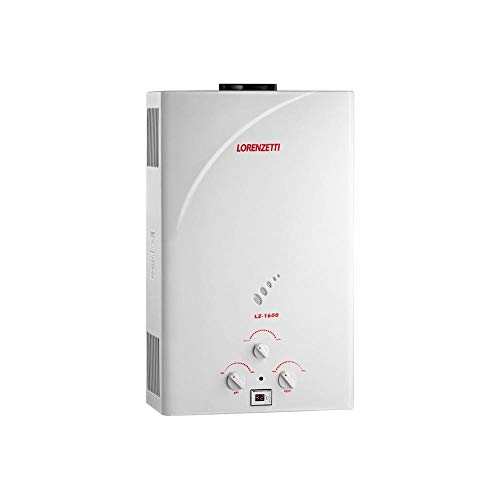 Aquecedor de Água a Gás Lz 1600N Glp 15, 0 L/Min, Lorenzetti, 7412097, Branco, Médio