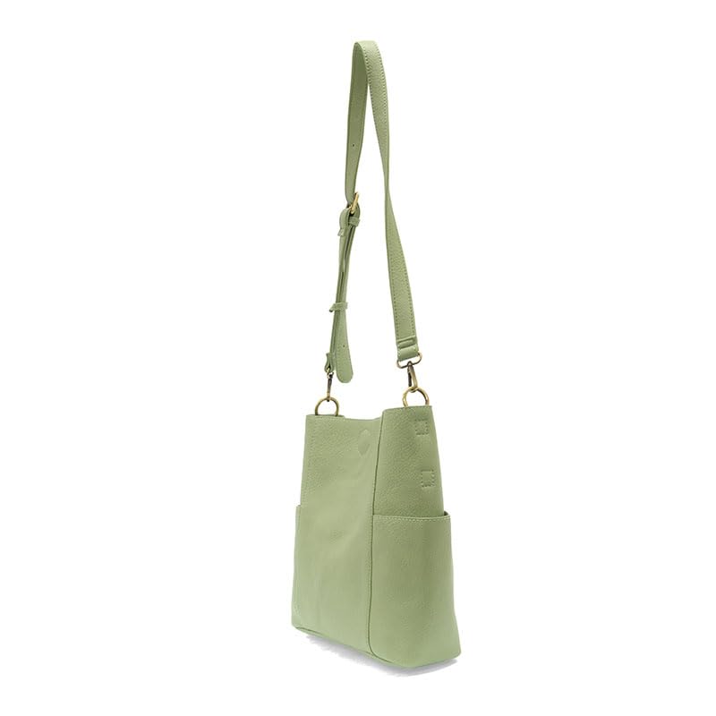 Image of Joy Susan Side-Pocket Bucket Bag: Kayleigh Crossbody