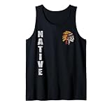 native american indian headdress graphic canotta