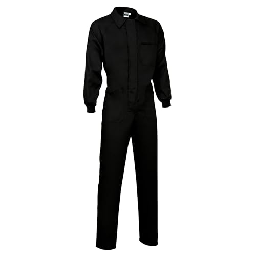 Genérico Mono de Trabajo Multibolsillos - Resistente, Cómodo, Buzo de trabajo, Talla XL, Color Negro